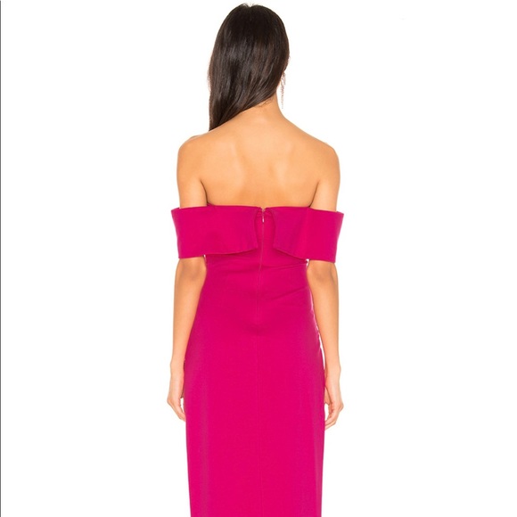 NBD Stella Rose Gown | Fuchsia | Off the Shoulder | Revolve - Picture 5 of 13